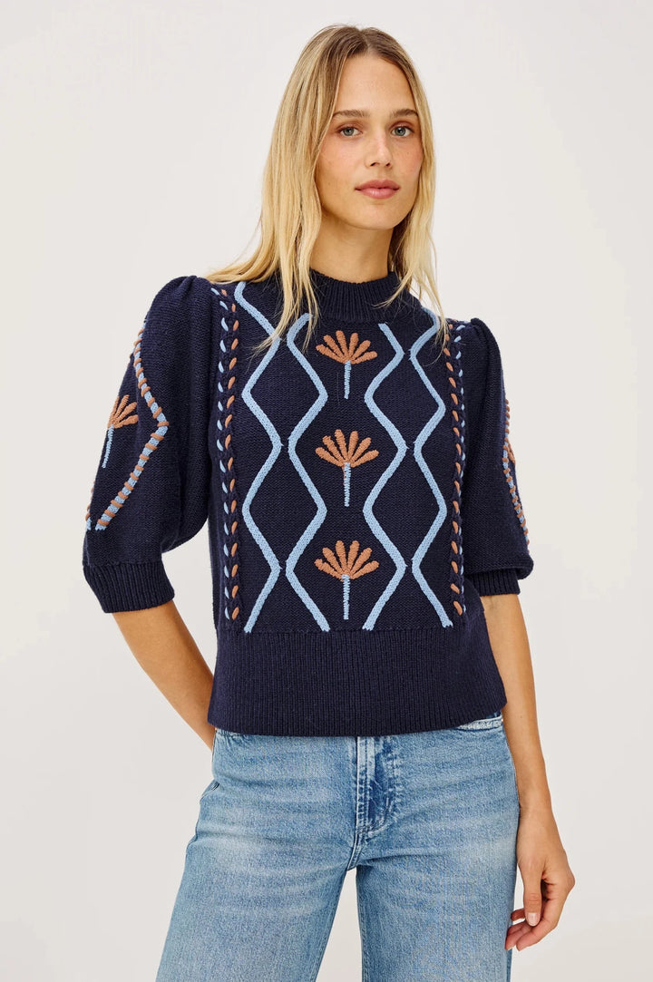 Addy Sweater Floral Cables - obligato