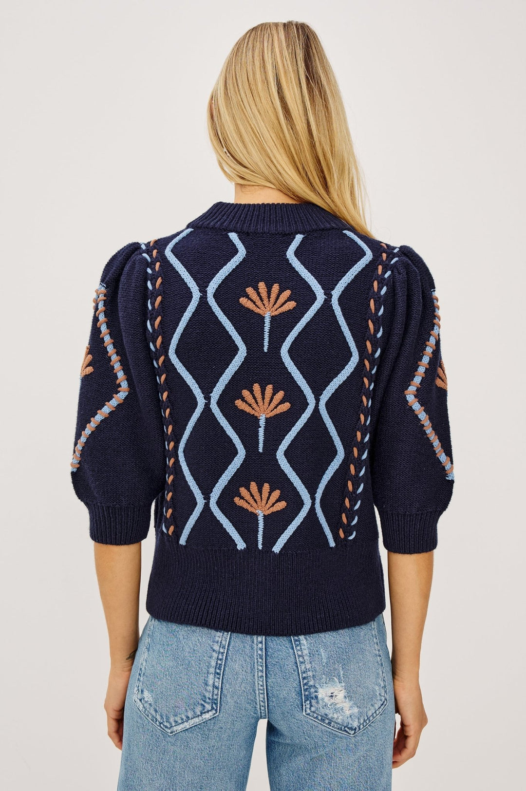 Addy Sweater Floral Cables - obligato