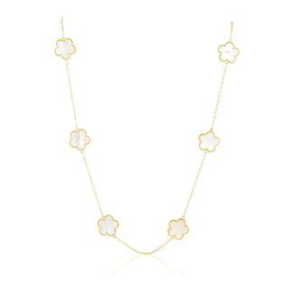 Adeline Clover Necklace: Mother of Pearl / 15mm - obligato