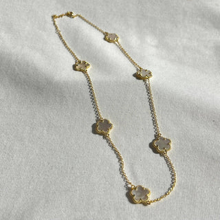 Adeline Clover Necklace: Mother of Pearl / 15mm - obligato