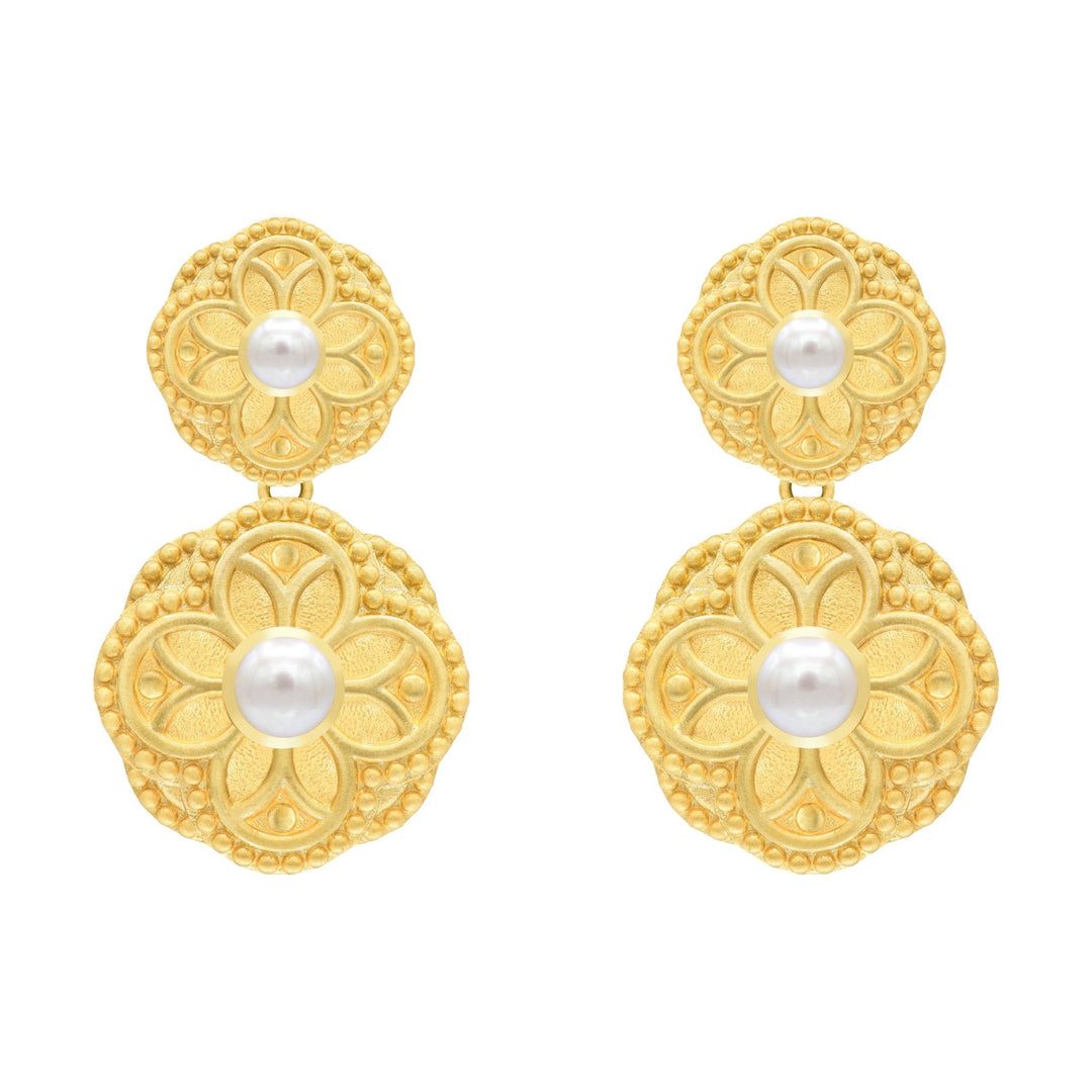 Adeline Earrings: Pearl - obligato
