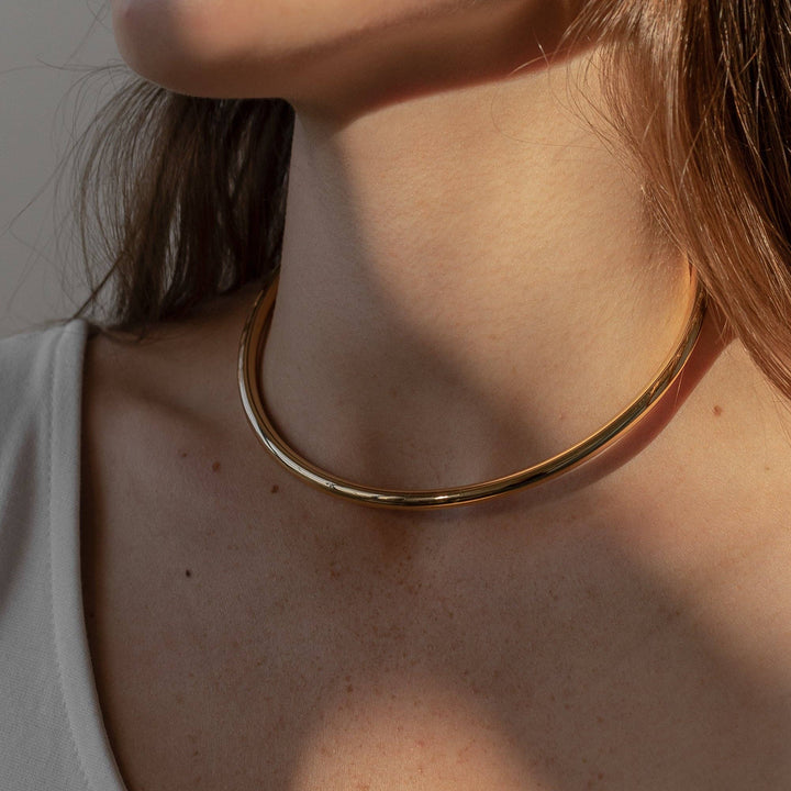 Ora Choker Necklace: 14k Gold Plated