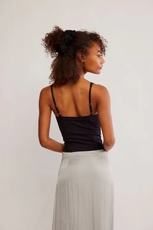 Ahead Of The Curve Cami in Black - obligato
