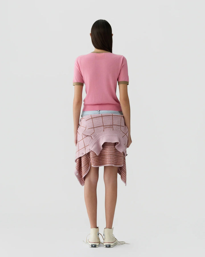 Airy Ringer Tee in Sprinkle/Camel - obligato
