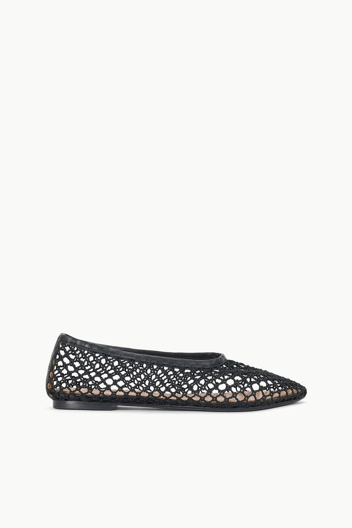 Alba Ballet Flat Black Netting - obligato