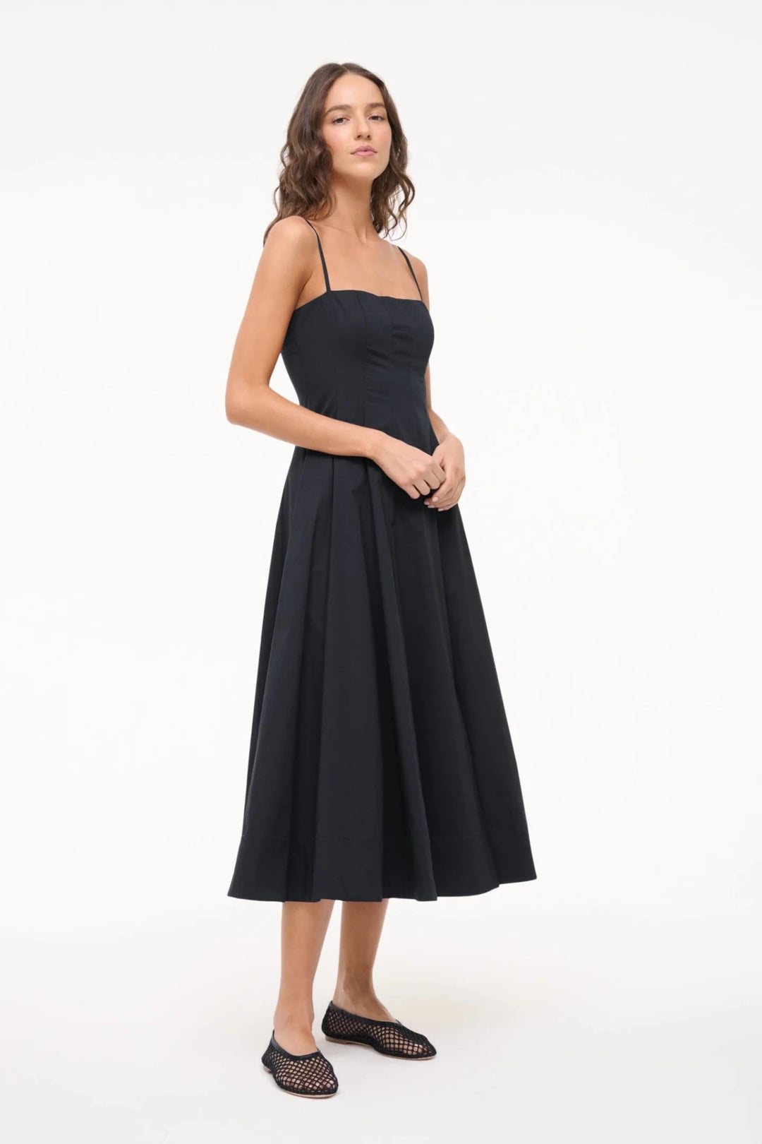 Alba Ballet Flat Black Netting - obligato