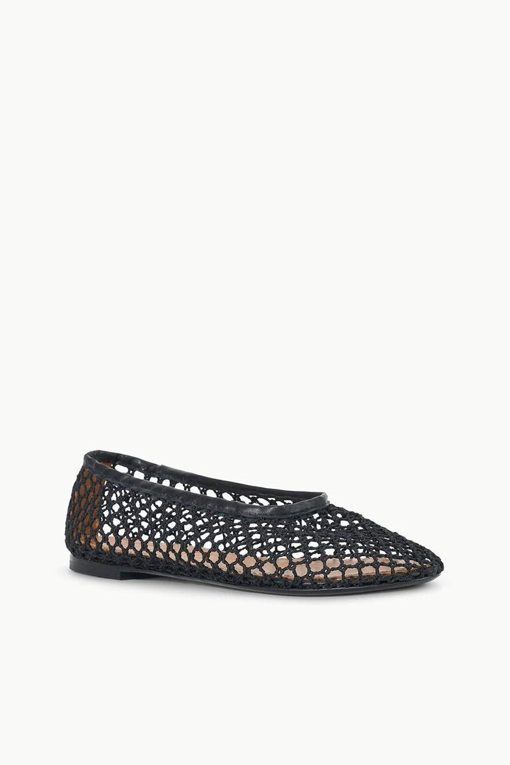 Alba Ballet Flat Black Netting - obligato