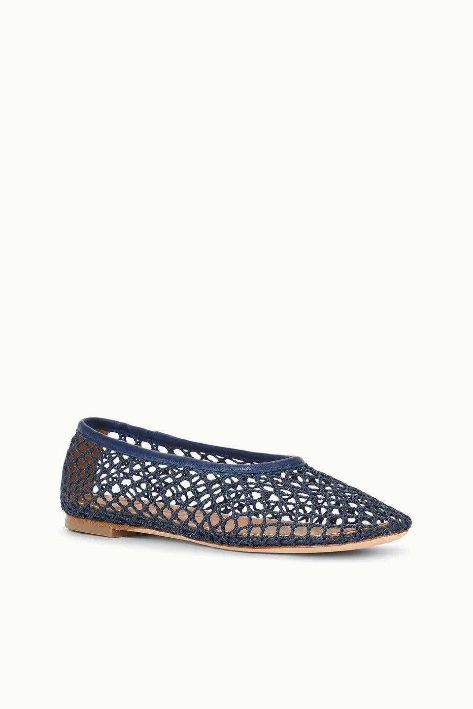 Alba Ballet Flat Navy Netting - obligato