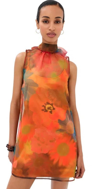 staud albee mini dress Albee Mini Dress in Superbloom