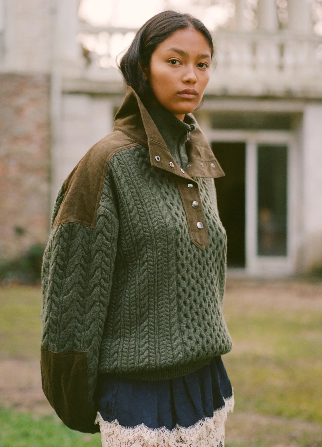 Allen Sweater in Green - obligato