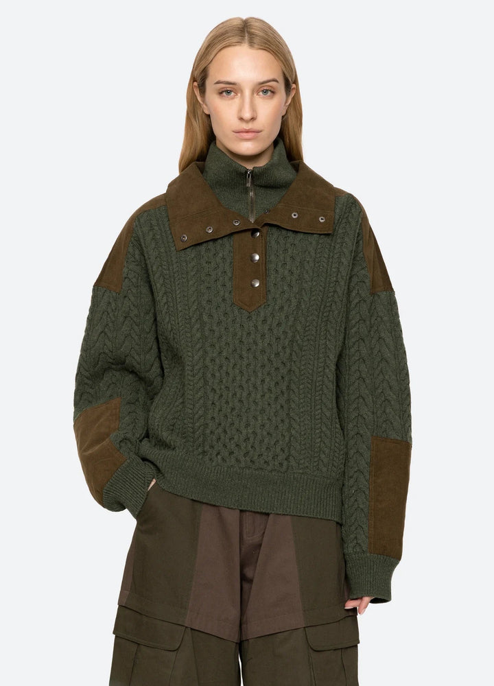 Allen Sweater in Green - obligato