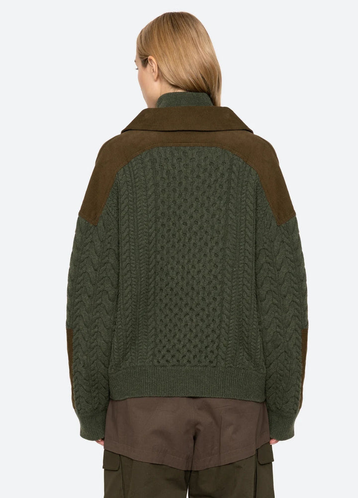 Allen Sweater in Green - obligato