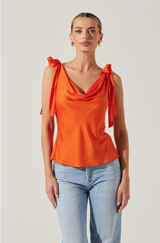 Allexina Top in Orange - obligato