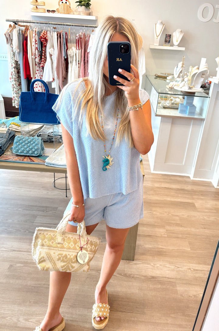 Ally Shorts in Perwinkle - obligato