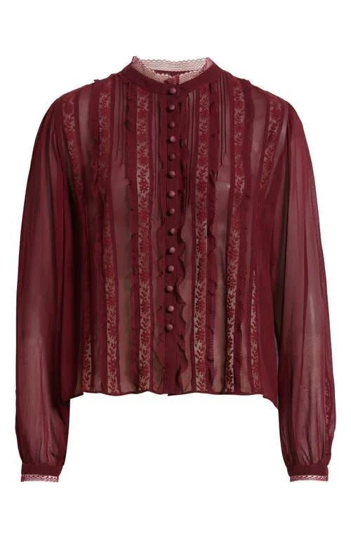 Alvynne Top in Oxblood - obligato