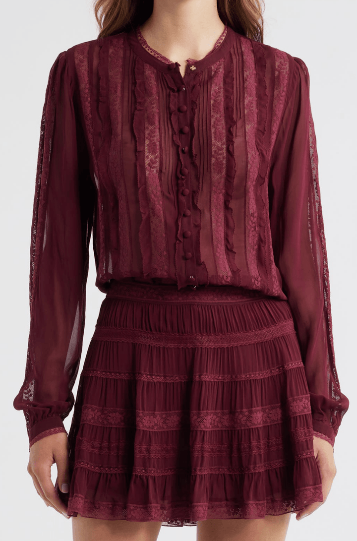 Alvynne Top in Oxblood - obligato
