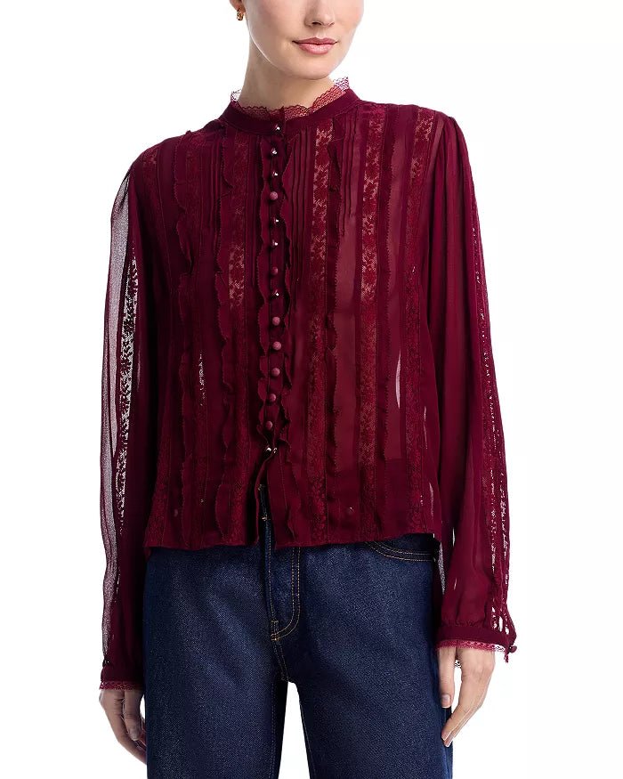 Alvynne Top in Oxblood - obligato
