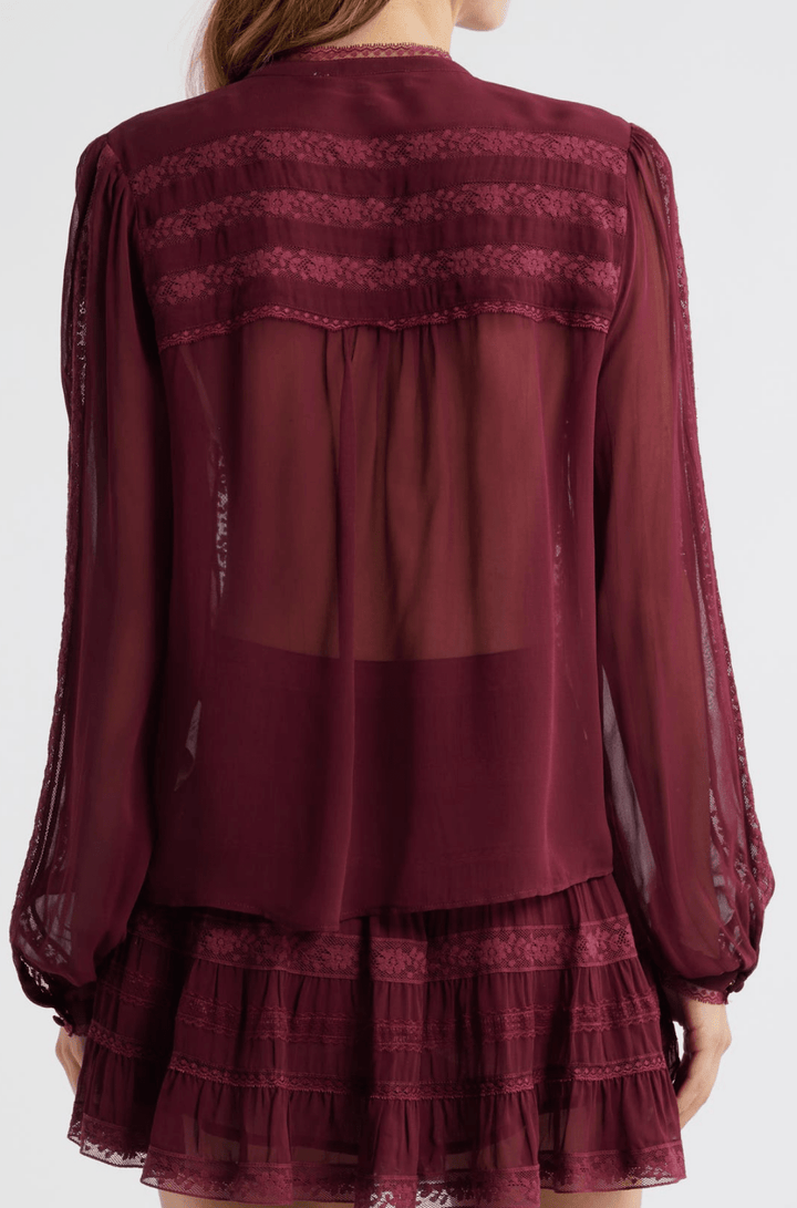 Alvynne Top in Oxblood - obligato