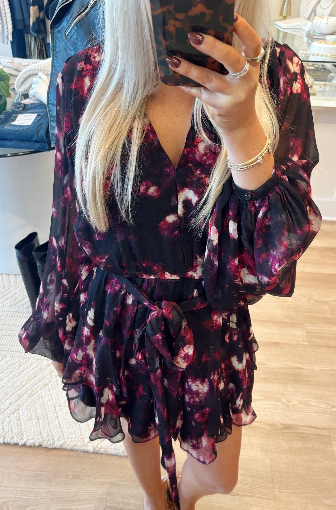 Amabel Dress in Smokey Floral - obligato