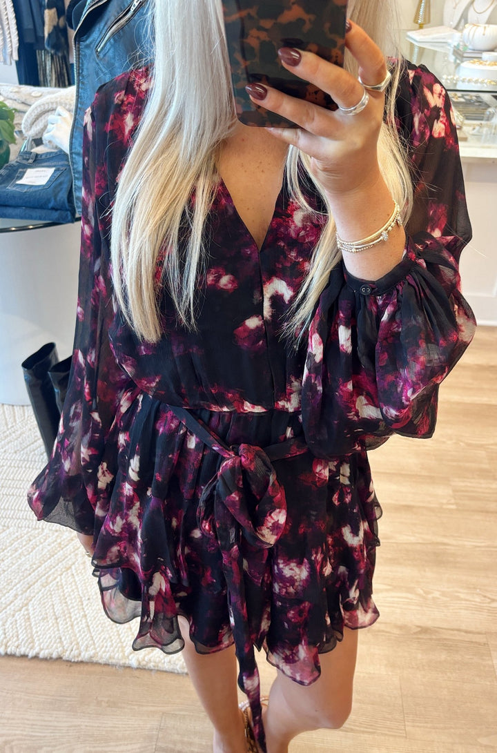 Amabel Dress in Smokey Floral - obligato