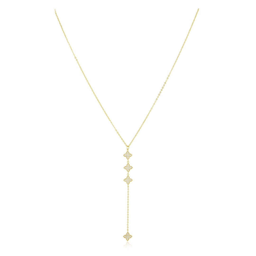 Amanda CZ Lariat: Gold - obligato