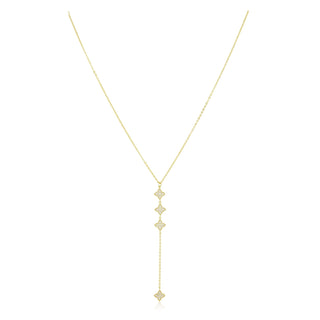 Amanda CZ Lariat: Gold - obligato