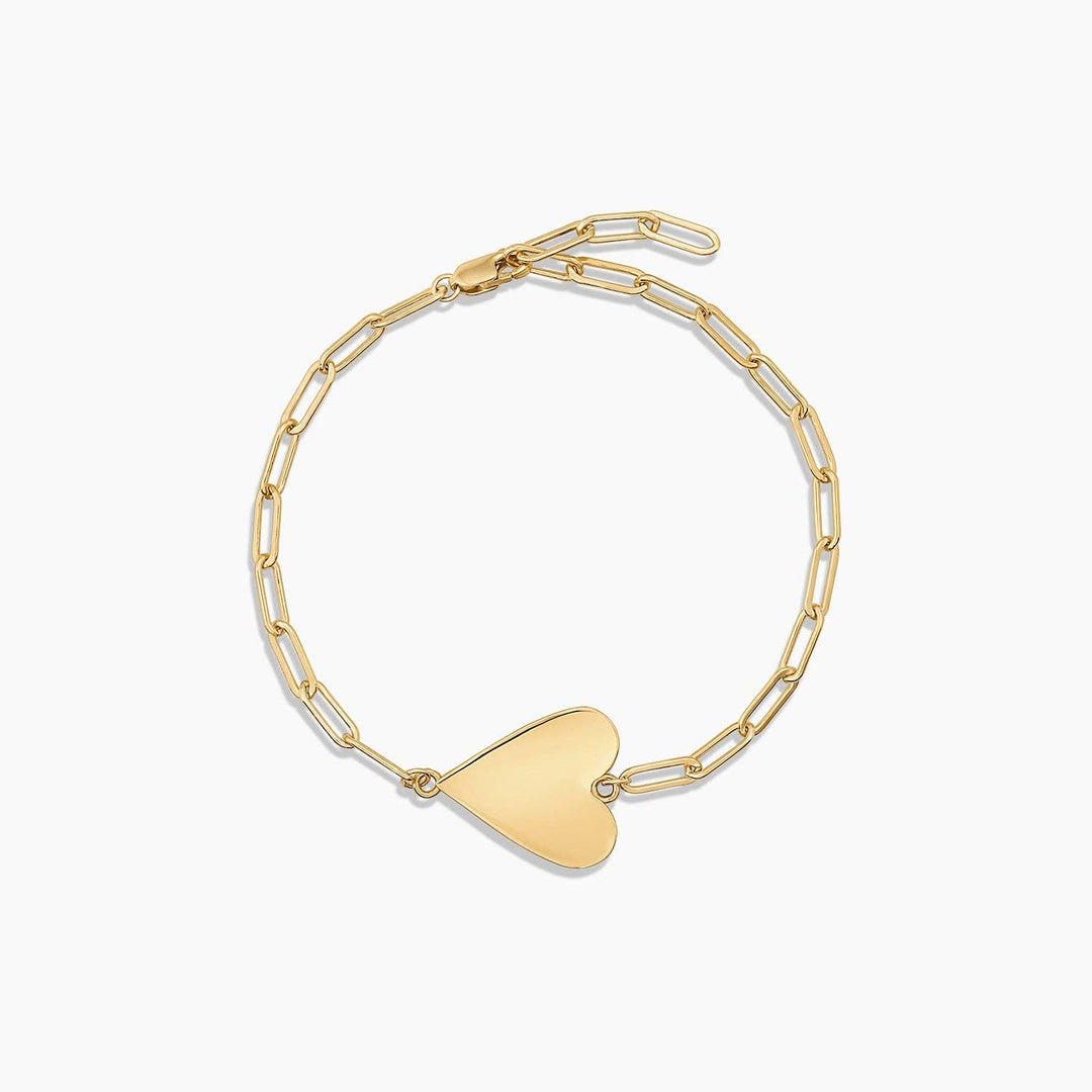 Amaya Heart Bracelet: 14k Gold Plated - obligato