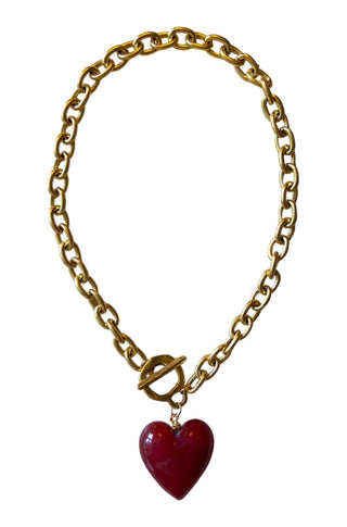 Amore Necklace in Cuore Red - obligato