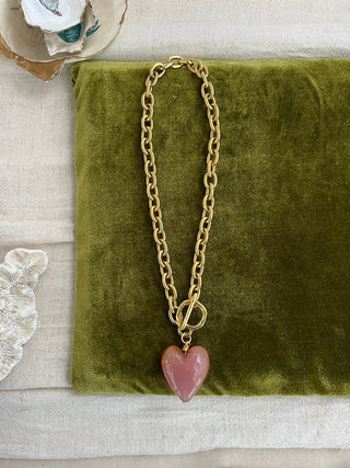 Amore Necklace in Mauve - obligato