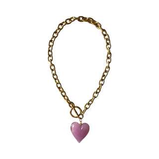 Amore Necklace in Mauve - obligato