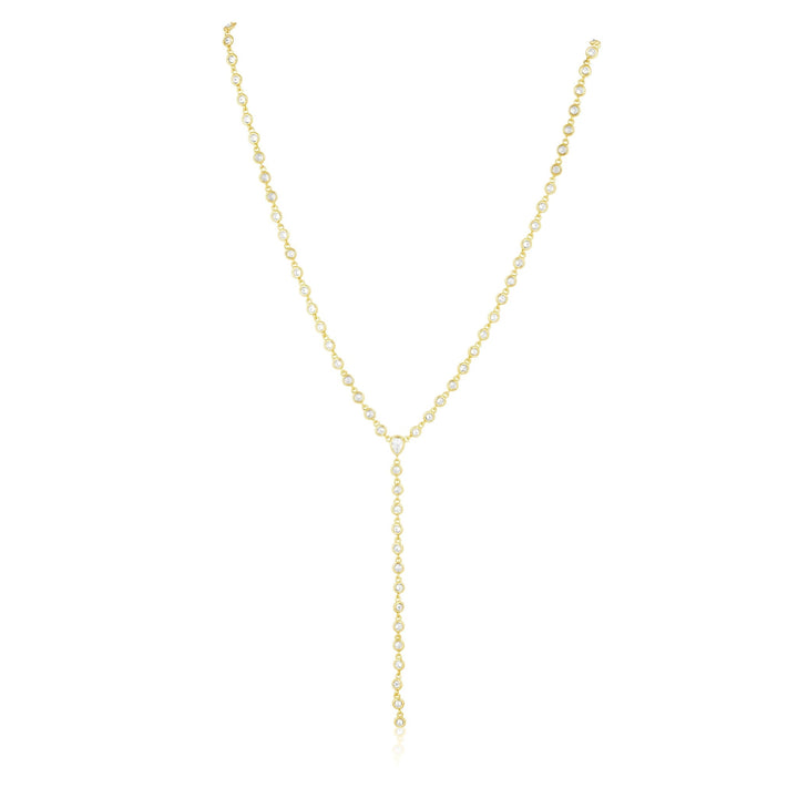 Anastasia Cz Lariat: Yellow Gold - obligato