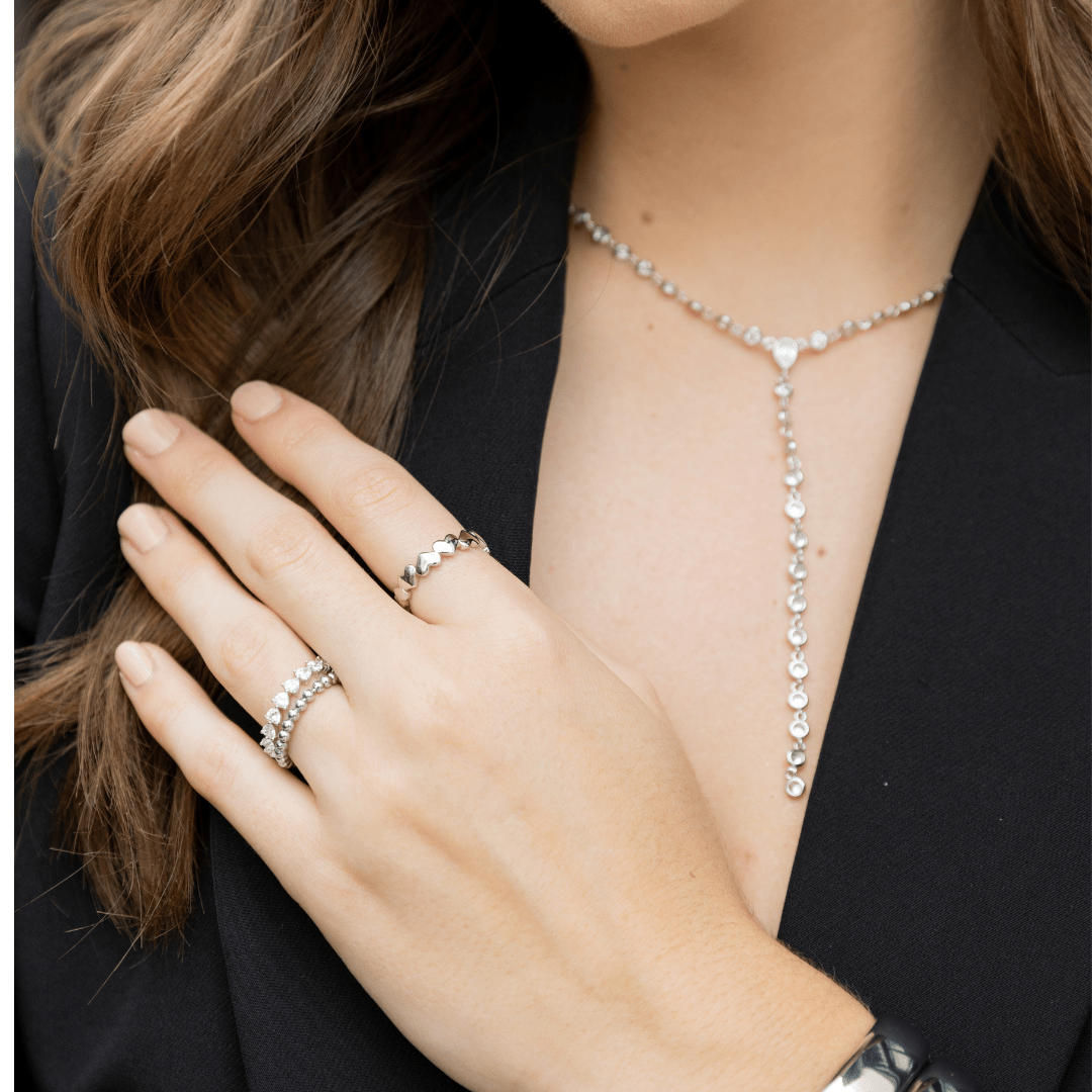 Anastasia Cz Lariat: Yellow Gold - obligato