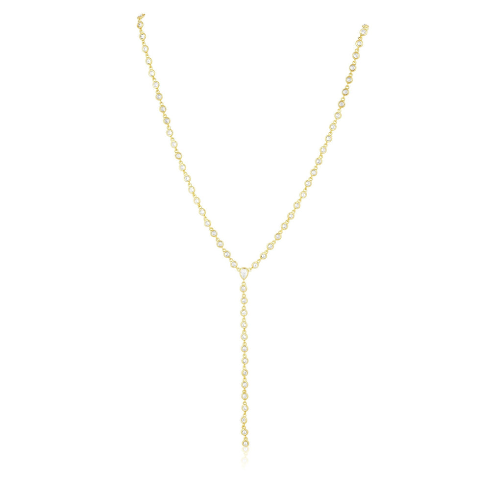 Anastasia Cz Lariat: Yellow Gold - obligato