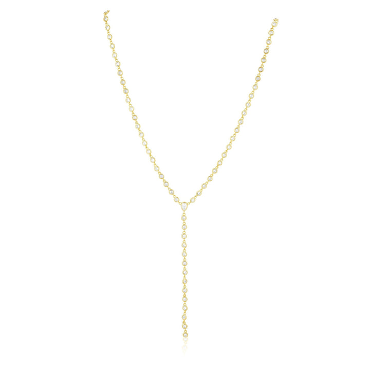 Anastasia Cz Lariat: Yellow Gold - obligato
