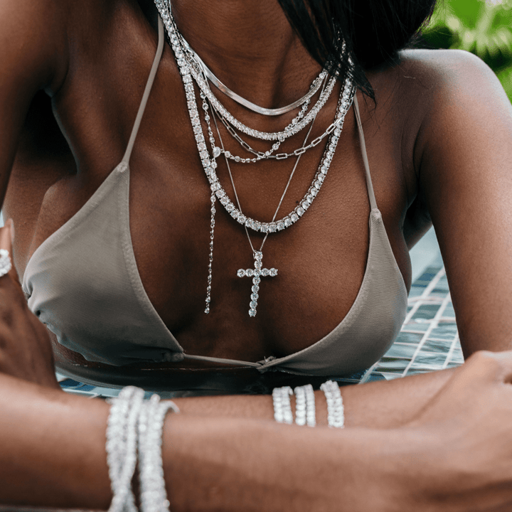 Anastasia Cz Lariat: Yellow Gold - obligato