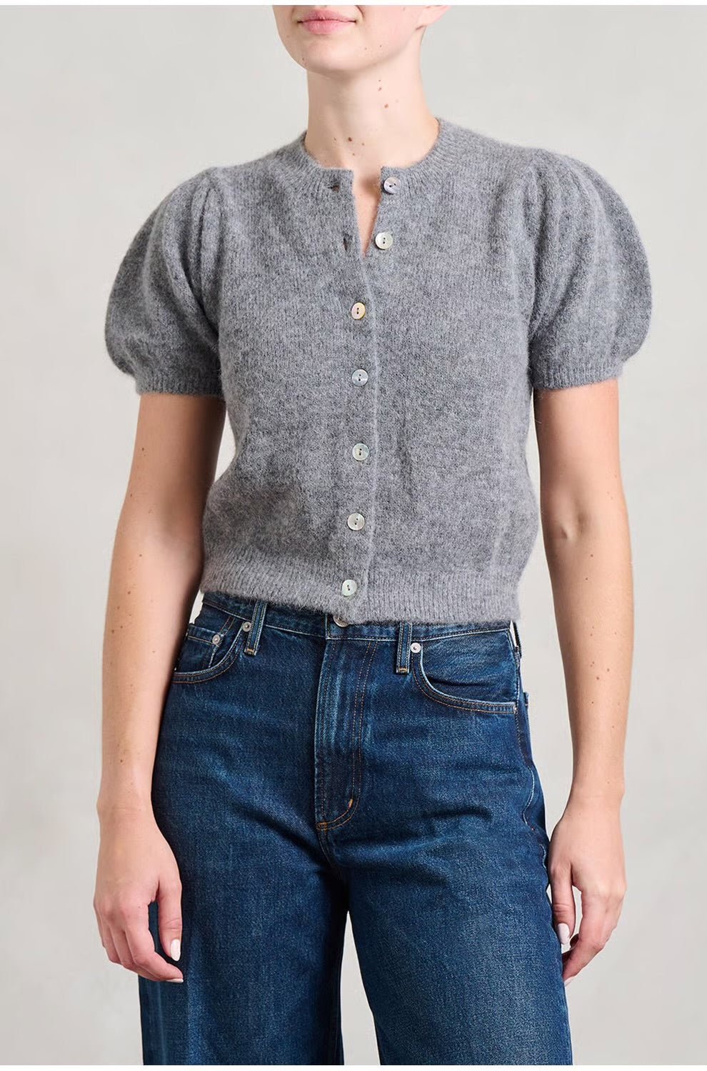 Anisa Cardigan in Dark Heather Gray - obligato