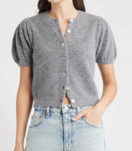 Anisa Cardigan in Dark Heather Gray - obligato