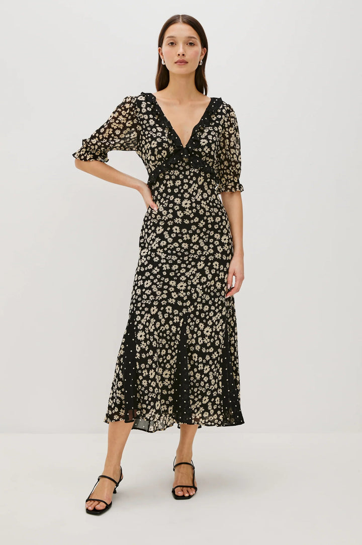 Anna Marie Dress in Daisy Dot Combo - obligato