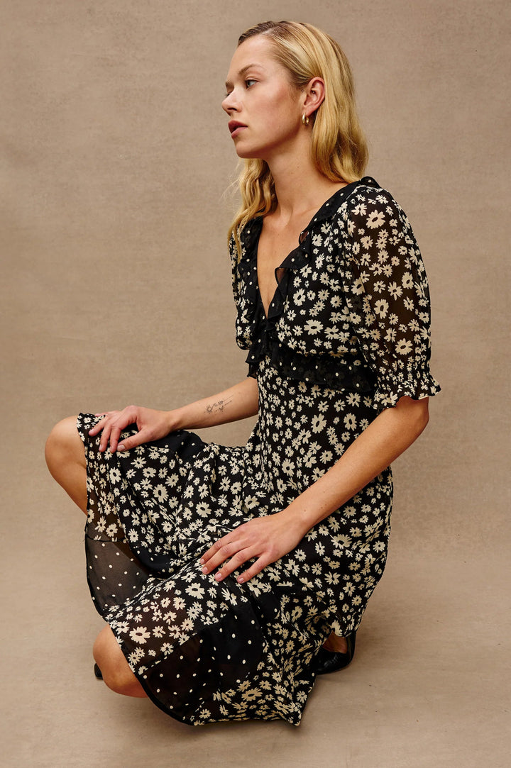 Anna Marie Dress in Daisy Dot Combo - obligato