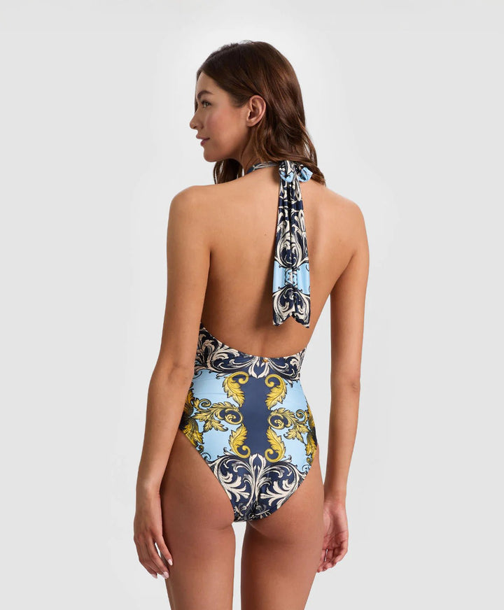 Antique Scroll Cross Front One Piece - obligato