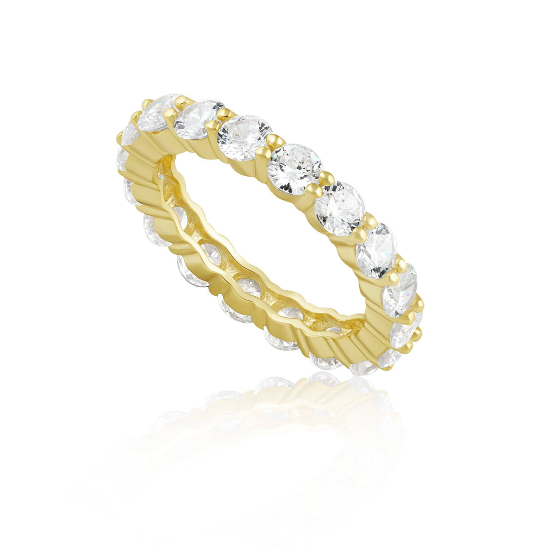 Ari Round Cut Ring: Gold / 5 - obligato