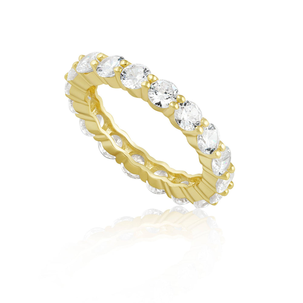 Ari Round Cut Ring: Gold / 5 - obligato