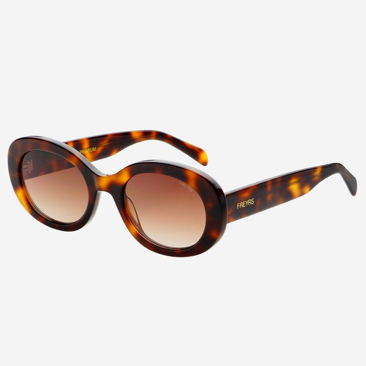 Aria Acetate Womens Oval Sunglasses : Brown Tortoise - obligato