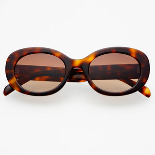 Aria Acetate Womens Oval Sunglasses : Brown Tortoise - obligato