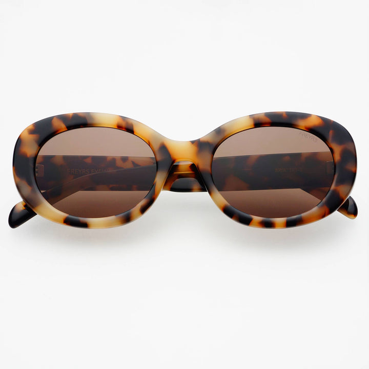 Aria Acetate Womens Oval Sunglasses : Milky Tortoise - obligato