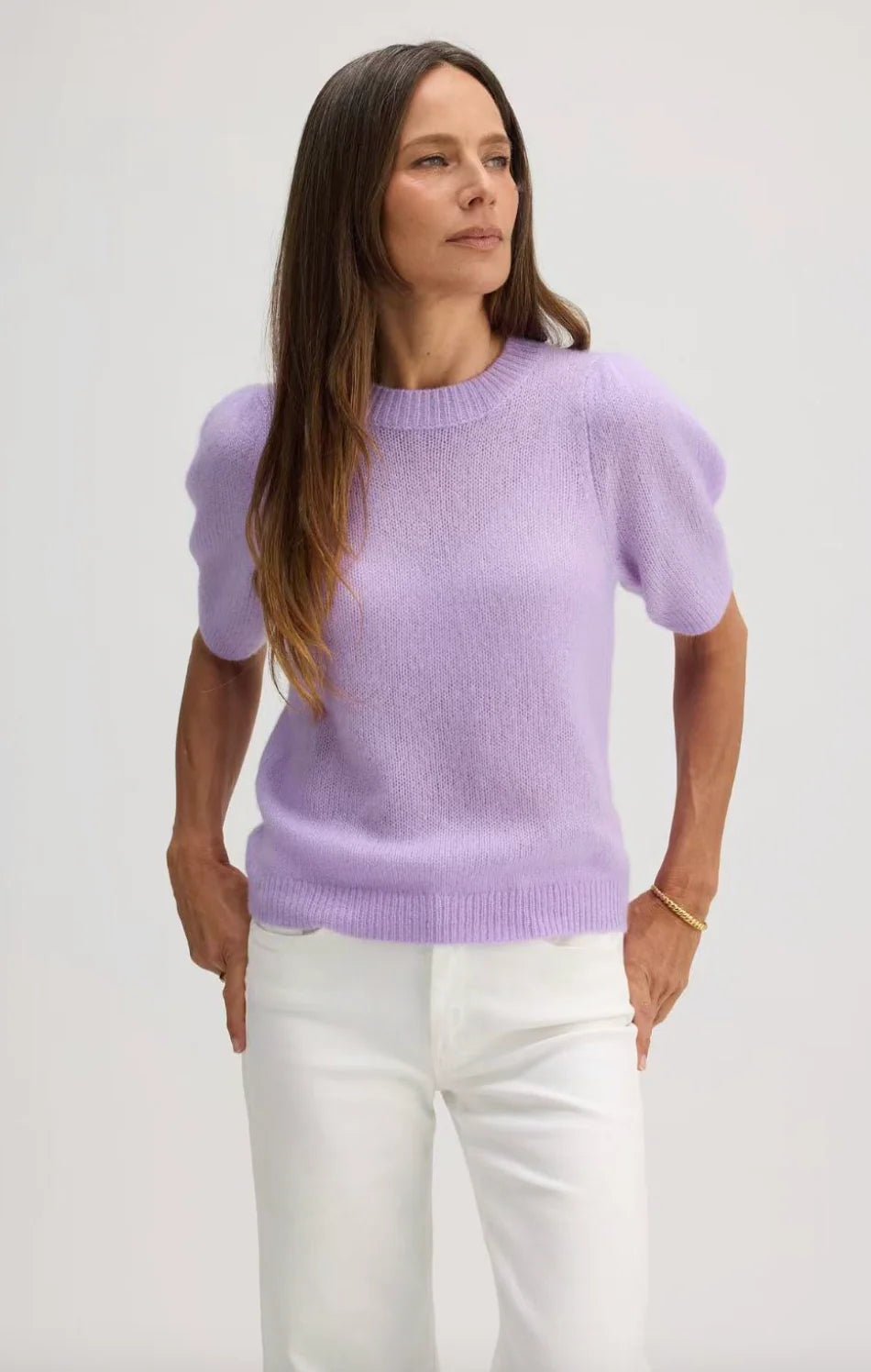 Aria S/S Pullover in Lilac - obligato
