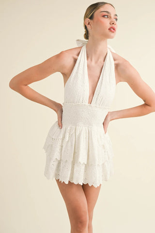 Arielle Dress in White - obligato