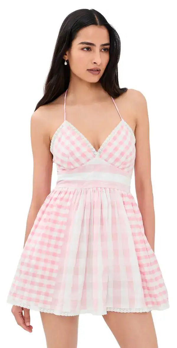 Arletta Dress in Watermelon Waves - obligato