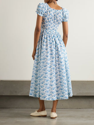 Ashlynn Dress in Bleu Rosier Floral - obligato
