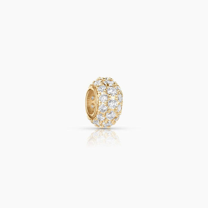 Astra Pavé Bead Charm: 14k Gold Plated - obligato